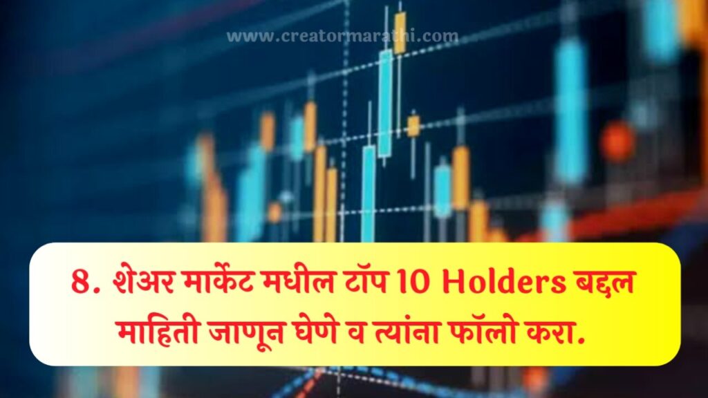 Top 10 Share market holders list in Marathi